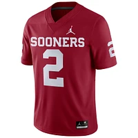Men's Jordan Brand CeeDee Lamb Crimson Oklahoma Sooners Player Game Jersey