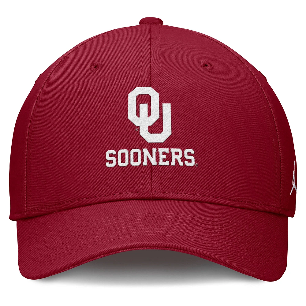 Men's Jordan Brand Crimson Oklahoma Sooners Campus Club Adjustable Hat