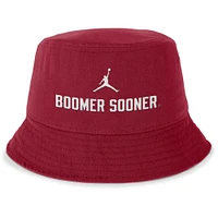 Men's Jordan Brand Crimson Oklahoma Sooners Local Apex Bucket Hat