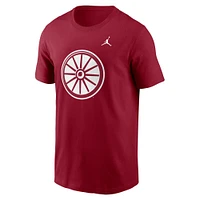 Men's Jordan Brand Crimson Oklahoma Sooners Primetime Alternate Logo T-Shirt