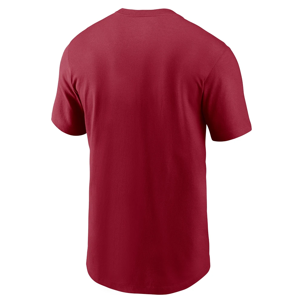 Men's Jordan Brand Crimson Oklahoma Sooners Primetime Alternate Logo T-Shirt