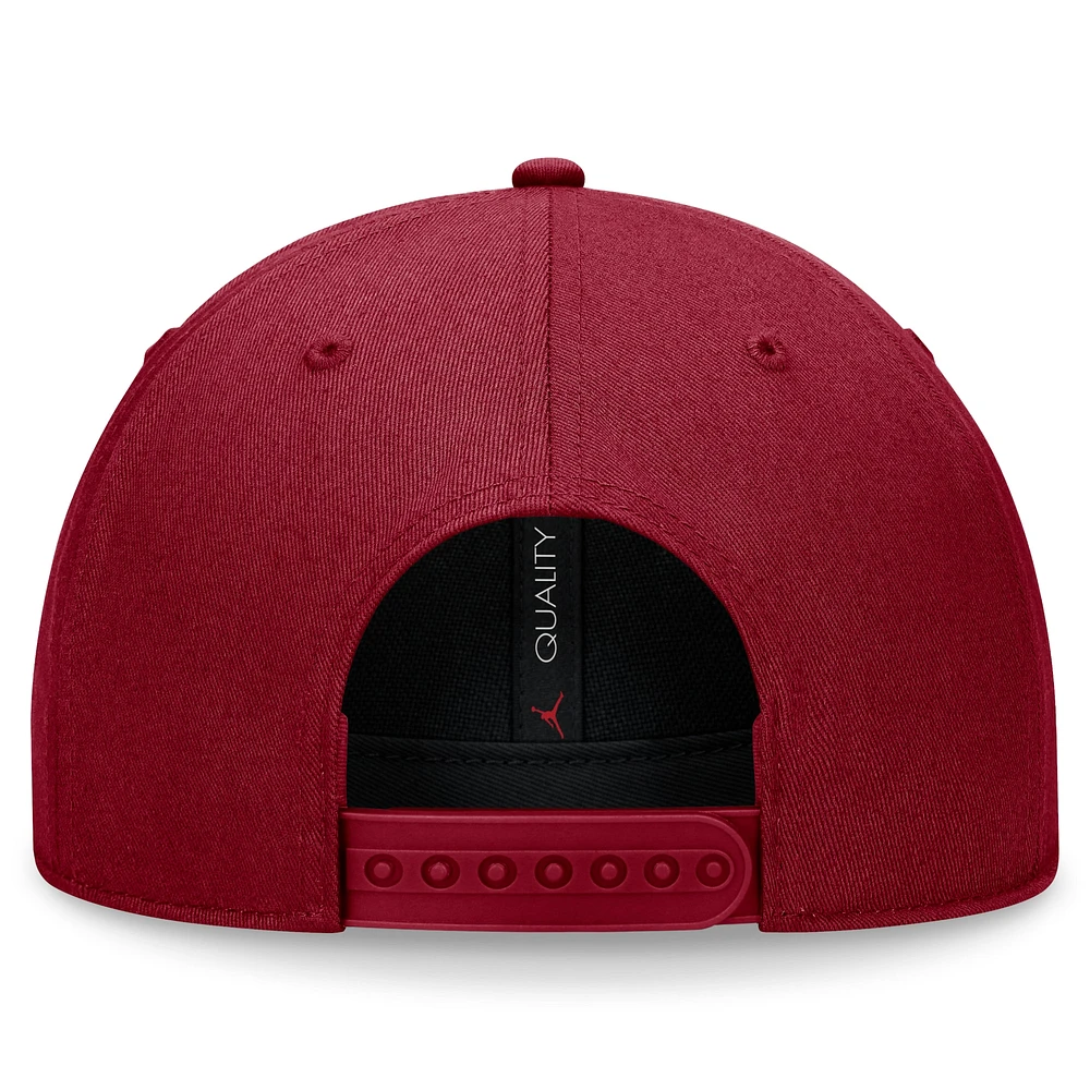 Men's Jordan Brand Crimson Oklahoma Sooners Primetime Rise Adjustable Hat