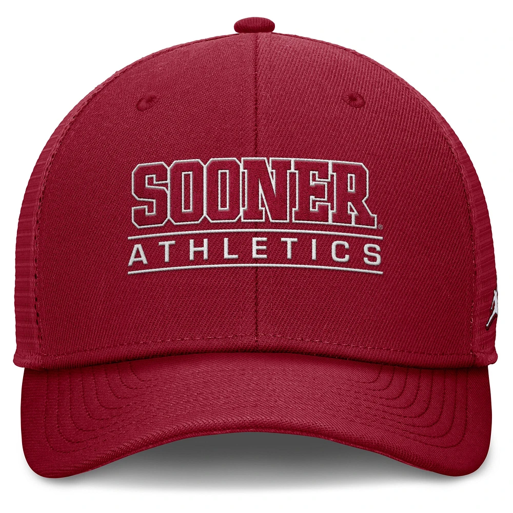 Men's Jordan Brand Crimson Oklahoma Sooners Rise Adjustable Hat