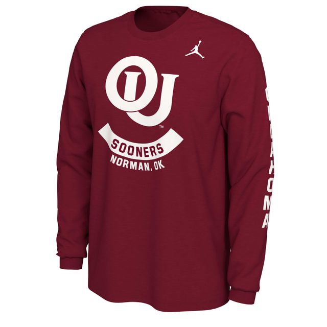 T-shirt à logo Jordan Brand Oklahoma Sooners Team Vault pour homme