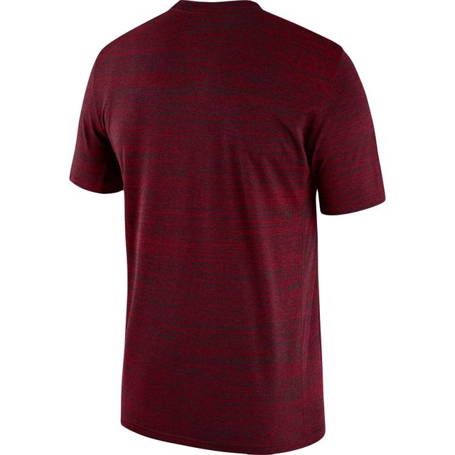 T-shirt Jordan Brand Crimson Oklahoma Sooners Velocity Legend Performance pour homme