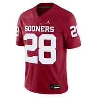 Men's Jordan Brand Danny Stutsman Crimson Oklahoma Sooners NIL Football Game Jersey