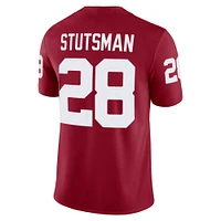 Men's Jordan Brand Danny Stutsman Crimson Oklahoma Sooners NIL Football Game Jersey