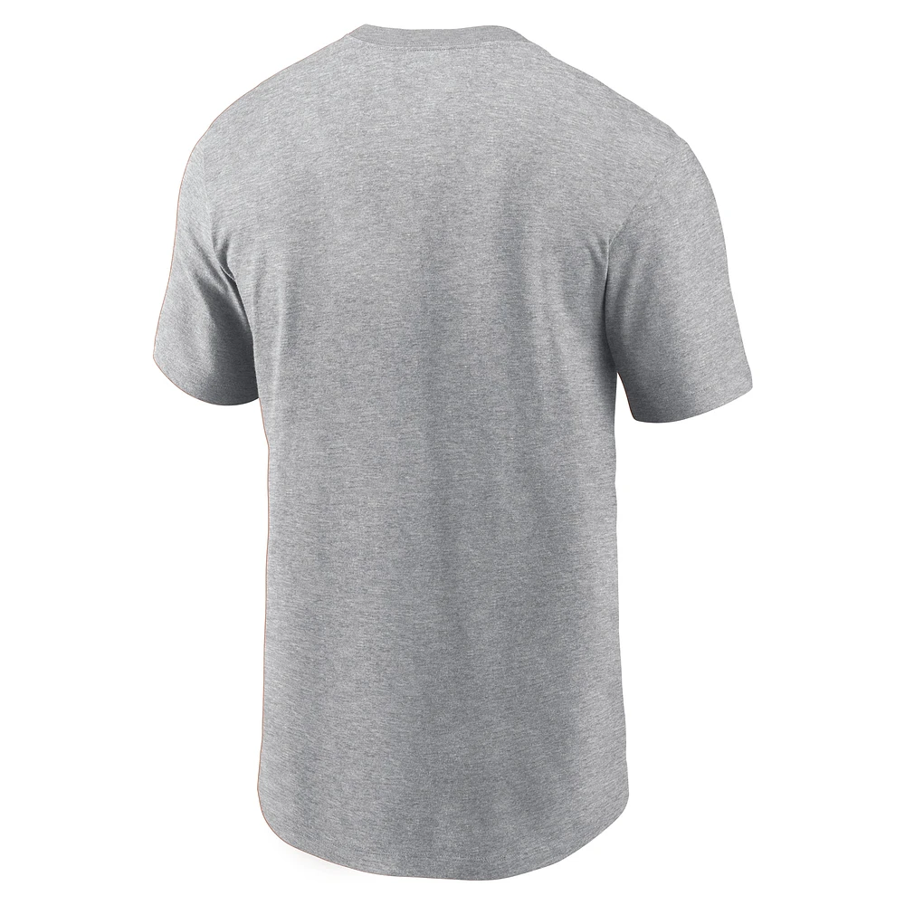 Men's Jordan Brand Heather Gray Oklahoma Sooners DNA Lockup T-Shirt