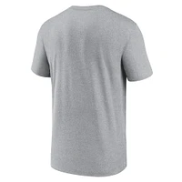 Men's Jordan Brand Heather Gray Oklahoma Sooners Primetime Legend Logo T-Shirt