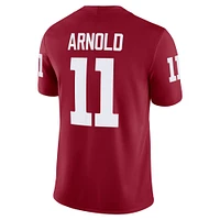 Men's Jordan Brand Jackson Arnold Crimson Oklahoma Sooners NIL Football Game Jersey