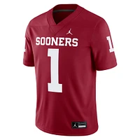Maillot de jeu Jordan Brand Jalen Hurts Crimson Oklahoma Sooners Alumni Player pour homme