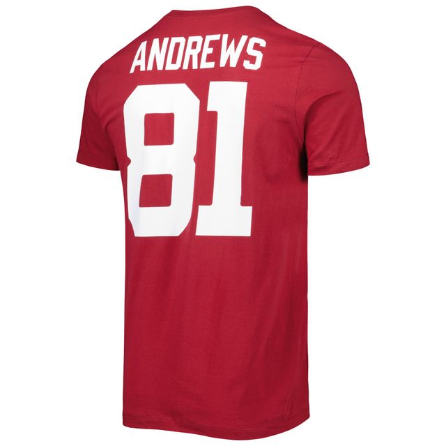 Jordan Brand Mark Andrews Crimson Oklahoma Sooners Alumni Name & Number Team T-shirt pour homme