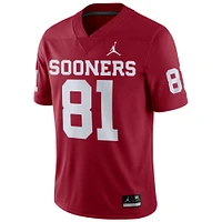Men's Jordan Brand Mark Andrews Crimson Oklahoma Sooners Player Game Jersey