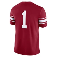 Men's Jordan Brand #1 Crimson Oklahoma Sooners Throwback Alternate Game Jersey