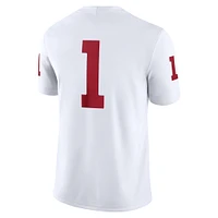 Men's Jordan Brand #1 White Oklahoma Sooners Game Jersey
