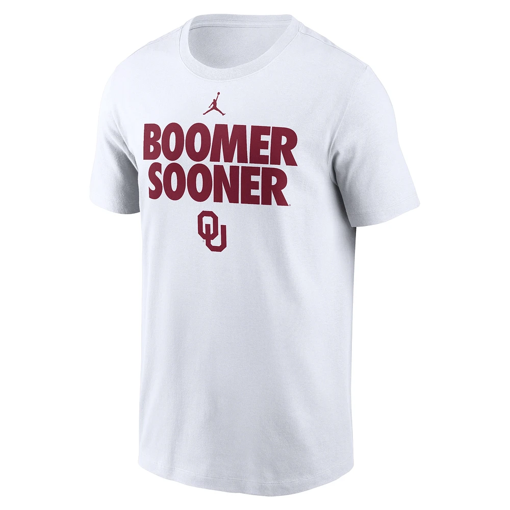 Men's Jordan Brand White Oklahoma Sooners Local Ultimate Chant T-Shirt