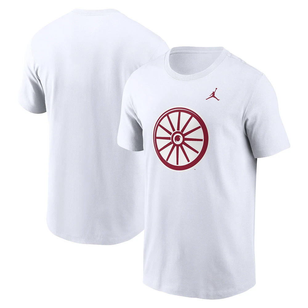 Men's Jordan Brand White Oklahoma Sooners Primetime Alternate Logo T-Shirt