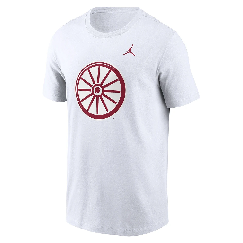 Men's Jordan Brand White Oklahoma Sooners Primetime Alternate Logo T-Shirt