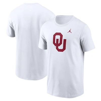 Men's Jordan Brand White Oklahoma Sooners Primetime Evergreen Logo T-Shirt
