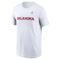 Men's Jordan Brand White Oklahoma Sooners Primetime Wordmark T-Shirt