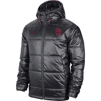 Men's Nike Anthracite Oklahoma Sooners Team Full-Zip Hoodie Jacket