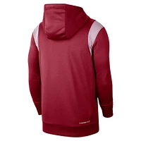 Men's Nike Crimson Oklahoma Sooners 2022 Game Day Sideline Performance Pullover Hoodie