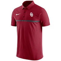 Men's Nike Crimson Oklahoma Sooners Coaches Performance Polo