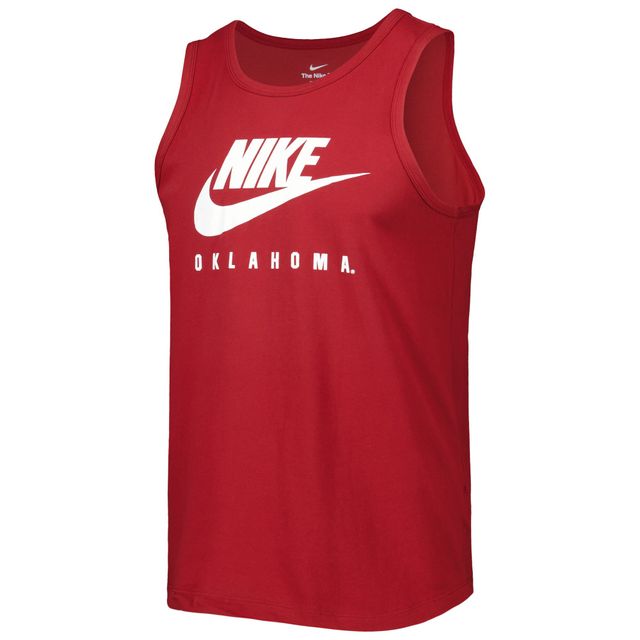 Débardeur à encolure dégagée Nike Oklahoma Sooners Futura Performance pour homme