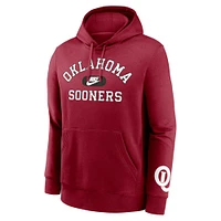 Sweat à capuche Nike Crimson Oklahoma Sooners Legacy Foundational Two-Hit Club Performance pour homme