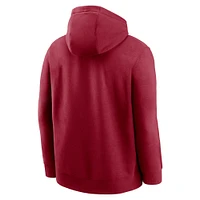 Sweat à capuche Nike Crimson Oklahoma Sooners Legacy Foundational Two-Hit Club Performance pour homme