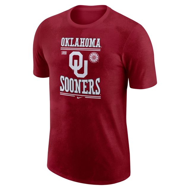 T-shirt pour homme Nike Crimson Oklahoma Sooners Team Stack