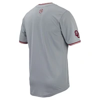 Men's Nike Gray Oklahoma Sooners Replica Full-Button Baseball Jersey