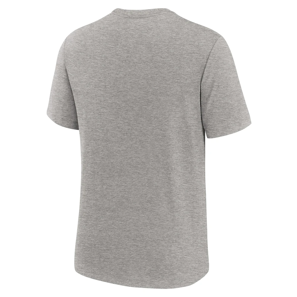 T-shirt Nike Heather Grey Oklahoma Sooners Legacy Local Tri-Blend pour homme