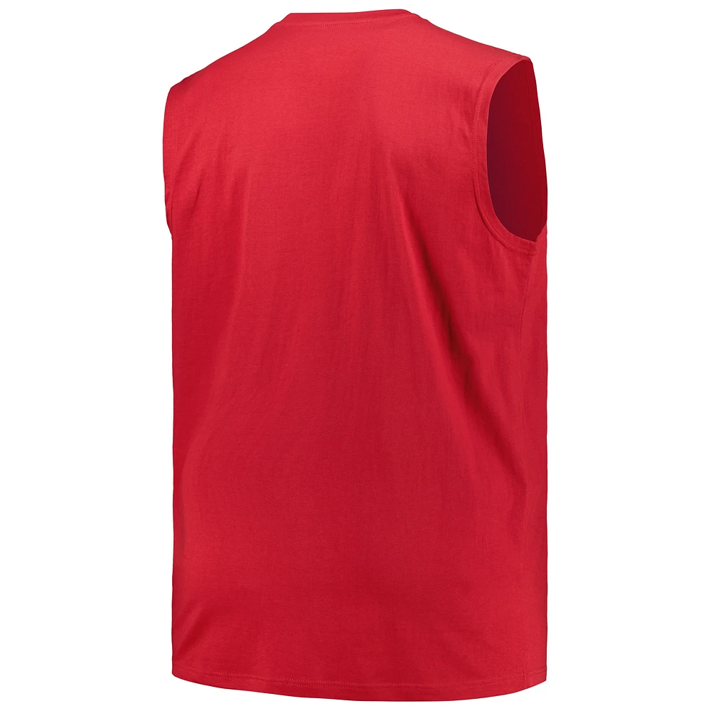 Men's Profile Crimson Oklahoma Sooners Big & Tall Tank Top