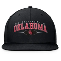 Men's Top of the World Black Oklahoma Sooners Bullpen Snapback Hat