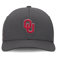 Men's Top of the World  Charcoal Oklahoma Sooners Reflex Logo Flex Hat