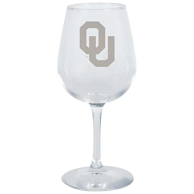 Oklahoma Sooners 12.75oz. Stemmed Wine Glass