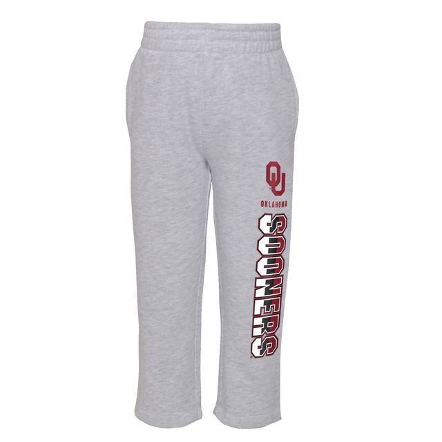 Preschool Heather Grey/Crimson Oklahoma Sooners Playmaker Pullover Hoodie & Pants Set