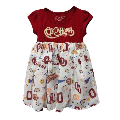 Robe de princesse Vault pour tout-petits Wes & Willy Crimson Oklahoma Sooners