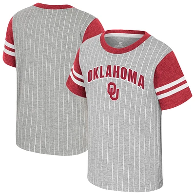 T-shirt Airball gris chiné Colosseum pour tout-petits des Oklahoma Sooners