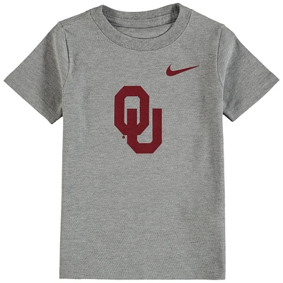 T-shirt à logo Nike Oklahoma Sooners gris chiné pour tout-petit