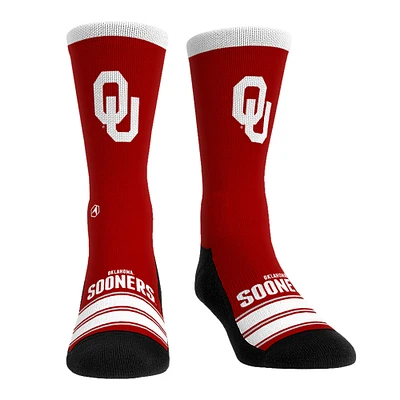 Chaussettes unisexes Rock Em Socks Oklahoma Sooners Gametime Stripe Crew