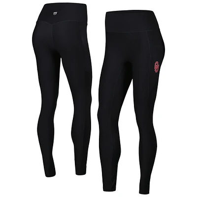 Legging noir 7/8 à poches mixtes Oklahoma Sooners pour femmes