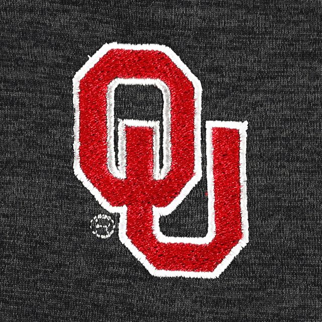 Veste Oklahoma Sooners Core Raglan Quarter-Zip Champion noir chiné pour femme