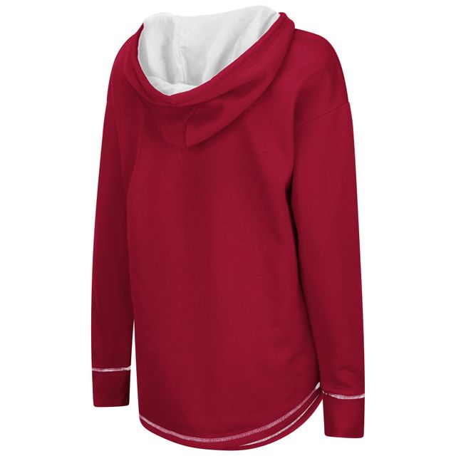 Colosseum Crimson Oklahoma Sooners Tunique Pull à col en V pour femme