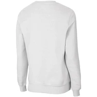 Women's Colosseum White Oklahoma Sooners Campanile Pullover Sweatshirt