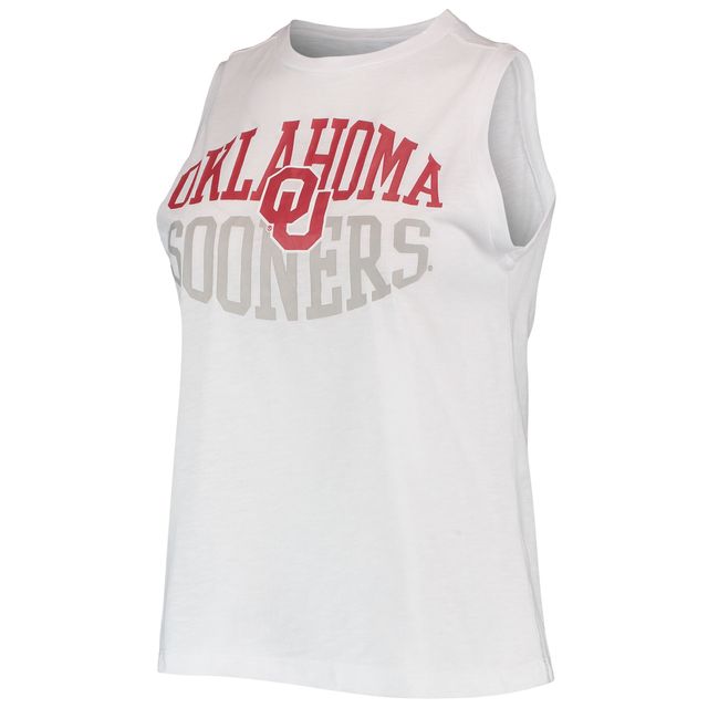 Concepts Sport Ensemble de nuit avec débardeur et legging Oklahoma Sooners pour femme, anthracite/blanc