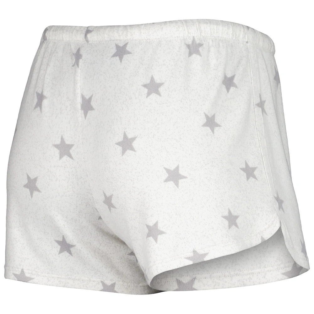 Women's Concepts Sport Cream Oklahoma Sooners Agenda Stars Tank Top and Shorts Sleep Set