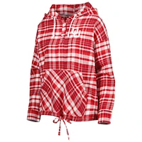 Sweat à capuche carreaux Mainstay Oklahoma Sooners Concepts Sport pour femme
