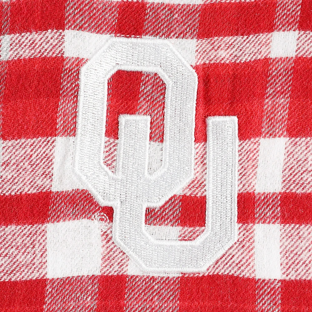 Sweat à capuche carreaux Mainstay Oklahoma Sooners Concepts Sport pour femme